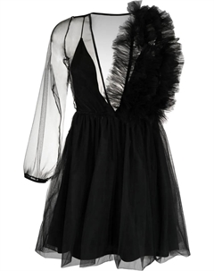 Платье мини асимметричного кроя из коллаборации с Lia Aram, черный Alchemy