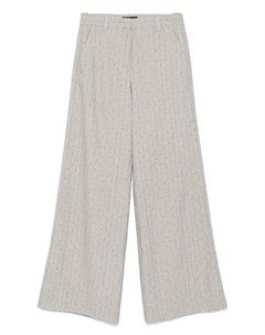 Брюки в тонкую полоску, серый Maje