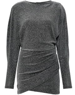 Плиссированное платье мини Benedicte, серебяный Isabel marant