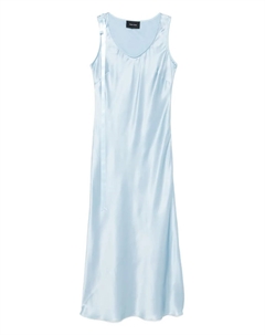 Шелковое платье с бантом, синий Simone rocha