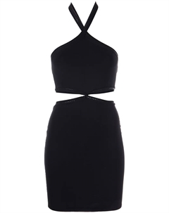 Платье мини с вырезом халтер, черный Alexander wang