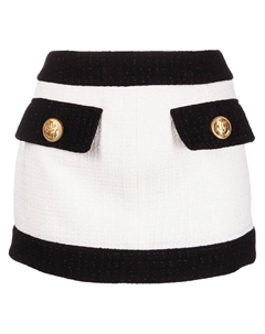 Твидовая юбка мини, белый Dsquared2