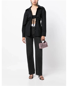 Рубашка со сборками, черный Alexander wang