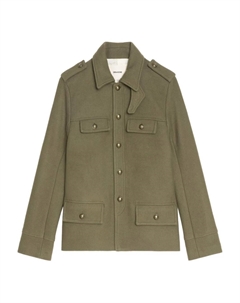 Куртка в стиле милитари с карманами на пуговицах, зеленый Zadig&voltaire