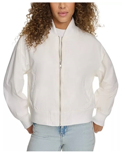Женская свободная куртка-бомбер на молнии с резинкой по низу, белый Levi's®