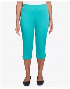 Женские укороченные брюки Nantucket с тюльпанообразным подолом, зеленый Alfred dunner