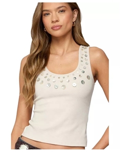 Женский топ-майка Beach Babe с круглым вырезом, коричневый/бежевый Edikted