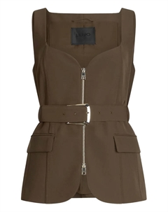 Жилет с вырезом в форме сердца, зеленый Liu jo