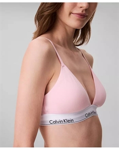 Женский современный хлопковый бюстгальтер-бюстгальтер с треугольными чашечками на легкой подкладке QF5650, розовый Calvin klein