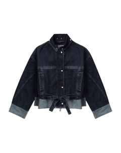 Джинсовая куртка с контрастными вставками, синий 3.1 phillip lim