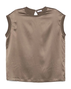 Топ без рукавов, зеленый Brunello cucinelli