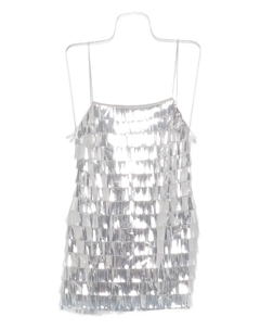 Мини-платье Амалии Retrofete, серебяный