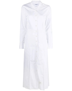 Поплиновое платье-рубашка, белый Thom browne