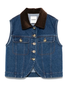 Джинсовый жилет, синий Sandro