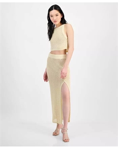 Женская юбка крючком, белый Guess