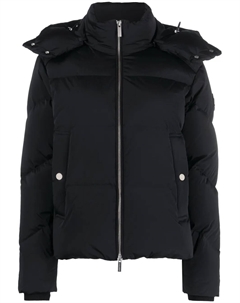 Пуховик с капюшоном, черный Woolrich