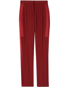 Брюки с завышенной талией и лампасами, красный Burberry