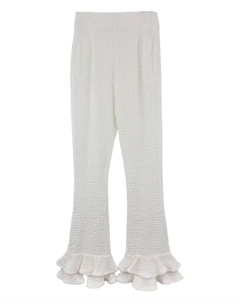 Брюки с оборками, белый Ambush