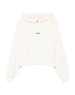 Толстовка с капюшоном и логотипом, белый Msgm