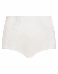 Трусы-брифы с завышенной талией и кружевом, белый Dolce&gabbana