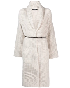 Кардиган-пальто с поясом, белый Fabiana filippi