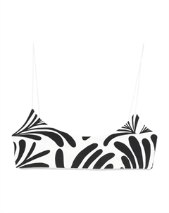 Топ бикини с принтом, белый Cala de la cruz