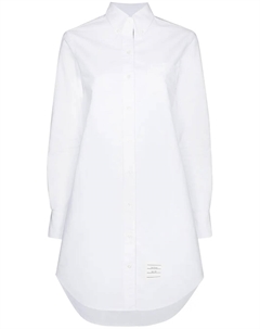 Платье-рубашка мини с полосками RWB, белый Thom browne