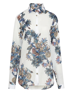 Рубашка с цветочным принтом, белый Amir slama