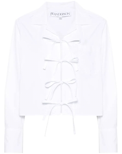 Укороченная рубашка с бантом, белый Jw anderson