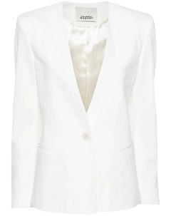 Однобортный блейзер Manzil, белый Isabel marant