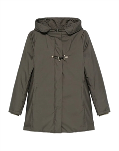 Пальто с капюшоном и застежкой тогл, зеленый Fay