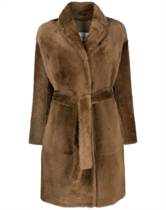 Однобортная шуба, коричневый Yves salomon