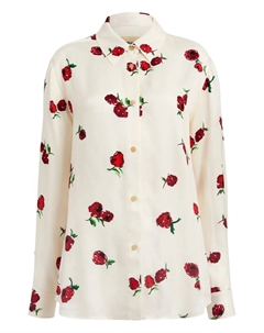 Рубашка Argo с цветочным принтом, белый Khaite