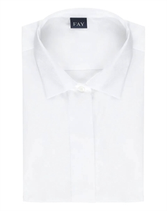 Рубашка на потайных пуговицах, белый Fay