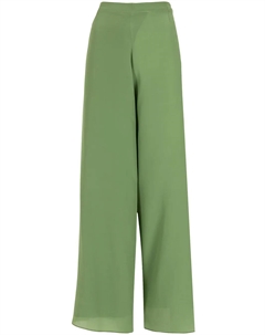 Шелковые брюки палаццо, зеленый Amir slama