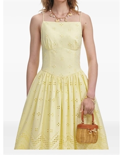 Платье с пуговицами, желтый Self-portrait