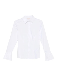Рубашка с плиссированными манжетами, белый Liu jo