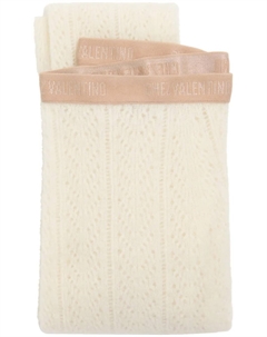 Колготки в рубчик, белый Valentino garavani