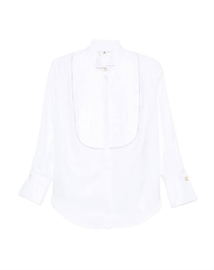 Рубашка со вставками, белый Elisabetta franchi