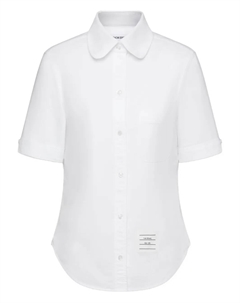 Рубашка с закругленным воротником, белый Thom browne