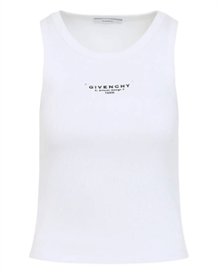 Топ в рубчик с логотипом, белый Givenchy