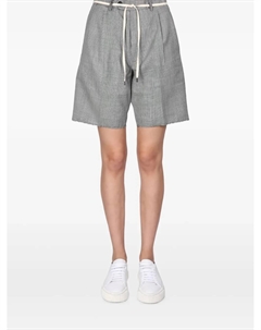 Плиссированные шорты в клетку, зеленый Aspesi