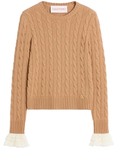 Кашемировый свитер, коричневый Valentino garavani