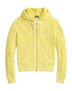 Худи фактурной вязки, желтый Polo ralph lauren