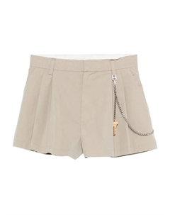 Шорты с цепочкой и складками, зеленый Alexander wang