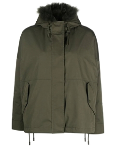 Двусторонняя парка с капюшоном, зеленый Yves salomon