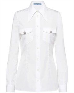 Поплиновая рубашка, белый Prada