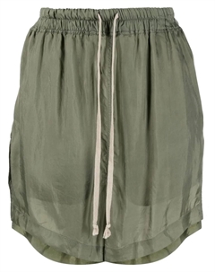 Атласные шорты с кулиской, зеленый Rick owens