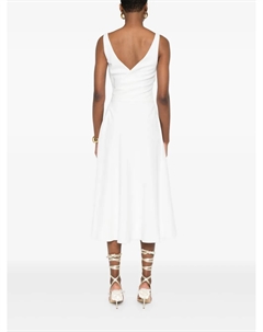 Креповое платье, белый Ermanno scervino