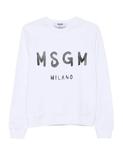 Толстовка с логотипом, белый Msgm